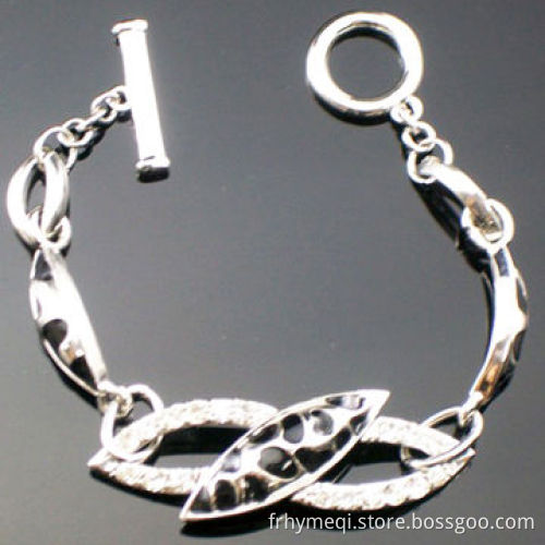 Fashionable Metal Alloy Bracelet, OEM and ODM Orders Accepted